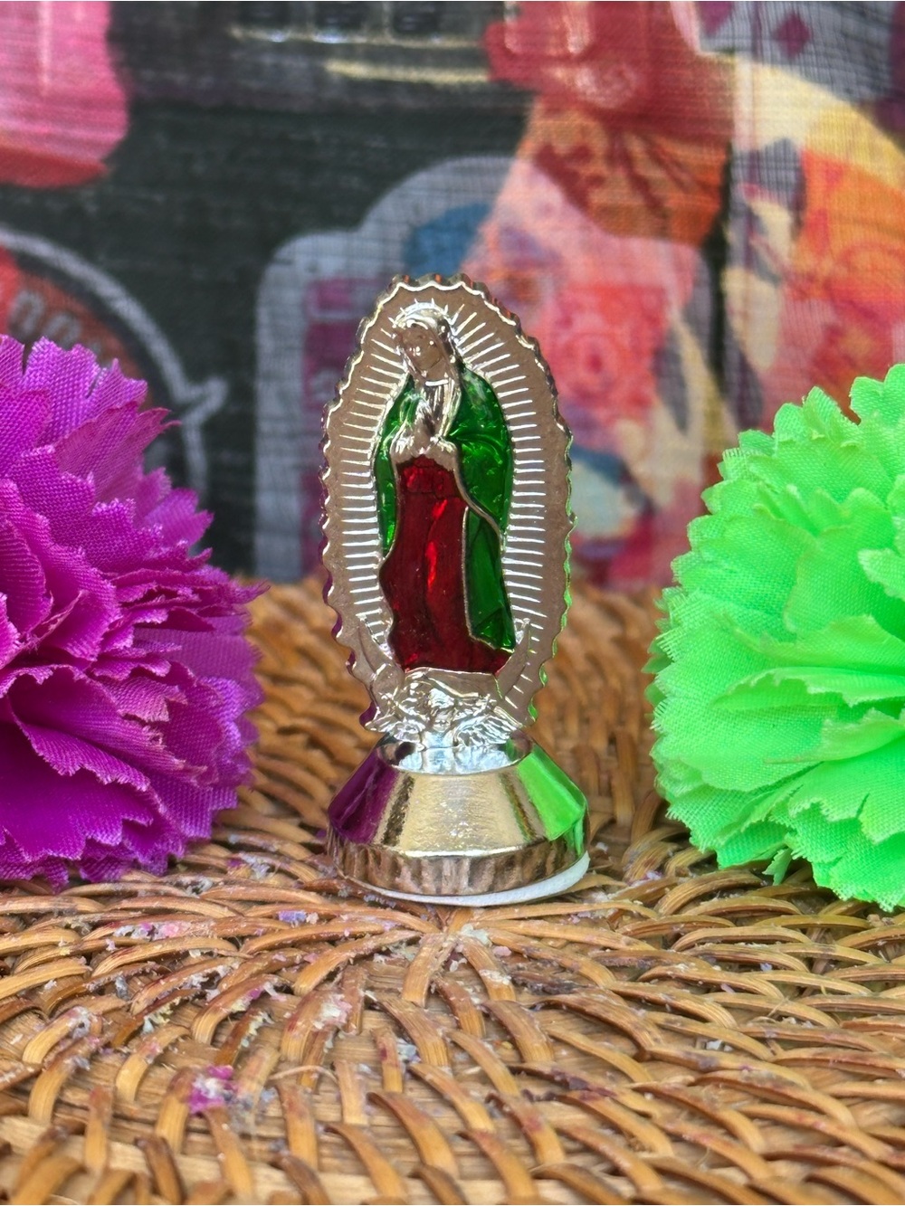 Mini Our Lady of Guadalupe Car or Altar Decor